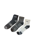 Chaussettes de sport cheville pour hommes en noir, blanc, charbon et couleurs assorties – paquet de 3