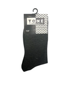 Kids long cotton crew socks in black, navy and charcoal