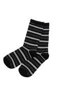 Women's printed bamboo crew socks in assorted fun designs – 6 pack