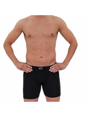 Men's cotton stretch boxers in black, charcoal, navy, grey mix and white