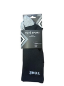 Chaussettes de sport longues en mélange de coton pour filles, en charbon, noir, blanc ou assortis – 3 paires