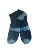 Men's short sport socks in white, black, charcoal and assorted colours – 3 pack