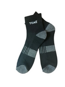 Men's quarter sport socks in black, white, charcoal and assorted colours – 3 pack