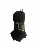 Women's short sport socks in black, funky assorted and black-grey-white – 10 pack