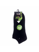 Men's short bamboo socks in white, black, navy and charcoal