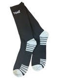 Chaussettes de sport longues en coton pour hommes en blanc, noir, charbon et couleurs assorties – paquet de 3