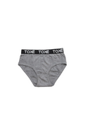 Men's classic 100% cotton briefs in grey, white and black