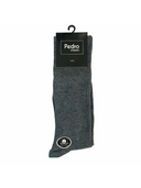 Chaussettes habillées en coton pour hommes en noir, gris et marine