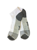Men's short sport socks in white, black, charcoal and assorted colours – 3 pack