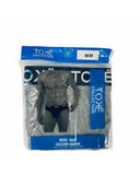 Men's classic 100% cotton briefs in grey, white and black