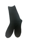 Women's cotton blend crew socks in navy, charcoal and black