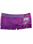 Girls seamless boxers in pink, grey with red lines, yellow, red, raspberry and purple