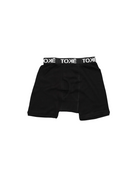 Men's rib knit 100% cotton boxers with front opening in grey, black and white