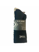 Chaussettes de sport longues en coton pour hommes en blanc, noir, charbon et couleurs assorties – paquet de 3
