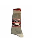 Wool blend work socks with red line detail, in grey and assorted black, blue and grey – 3 pack