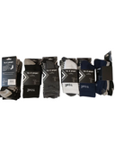 Chaussettes de sport longues en coton pour hommes en blanc, noir, charbon et couleurs assorties – paquet de 3