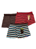 Boxers en bambou pour hommes, unis, rayés ou avec filet, en noir, marine, rouge, bleu royal et charbon