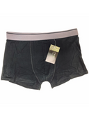 Boxers en bambou pour hommes, unis, rayés ou avec filet, en noir, marine, rouge, bleu royal et charbon