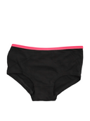 Girls bamboo boxer underwear in fuchsia, black, navy and aqua