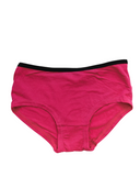 Girls bamboo boxer underwear in fuchsia, black, navy and aqua