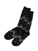 Men's printed bamboo crew socks in assorted patterns – 6 pair mix