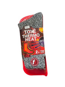 Women's warm winter socks with seasonal prints in charcoal and grey