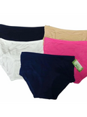 Culottes échancrées en bambou pour femmes en rose, beige, blanc, marine, noir et sarcelle