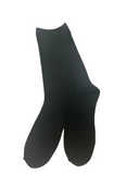 Kids long cotton crew socks in black, navy and charcoal